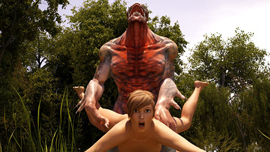 After she bed down, a demon enters a stunning blonde's dream to perform a sex ritual with her in the woods.